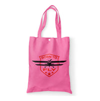 Thumbnail for Super Born To Fly Designed Tote Bags