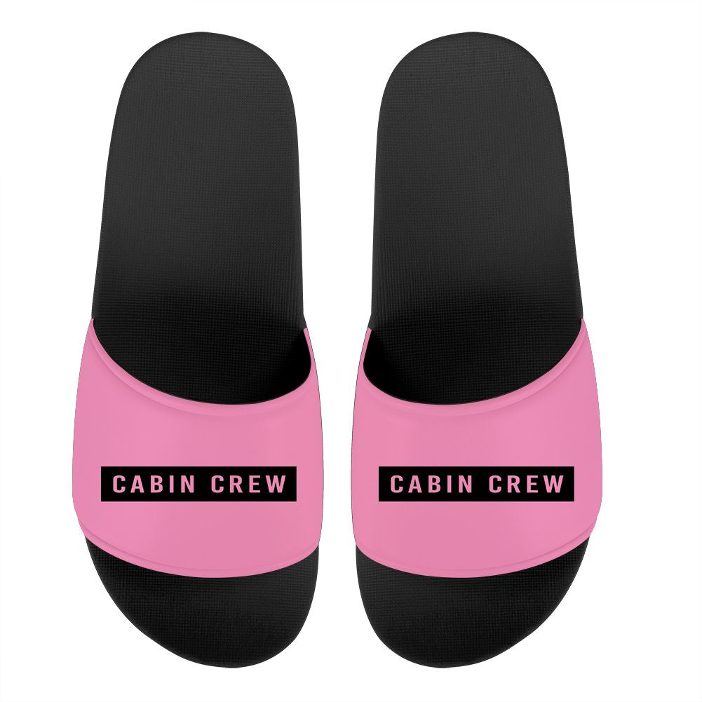 Cabin Crew Text Designed Sport Slippers