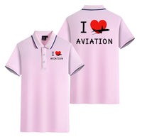 Thumbnail for I Love Aviation Designed Stylish Polo T-Shirts (Double-Side)