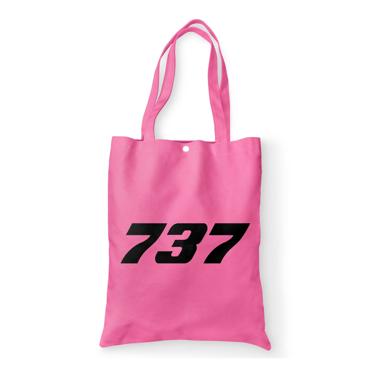 737 Flat Text Designed Tote Bags