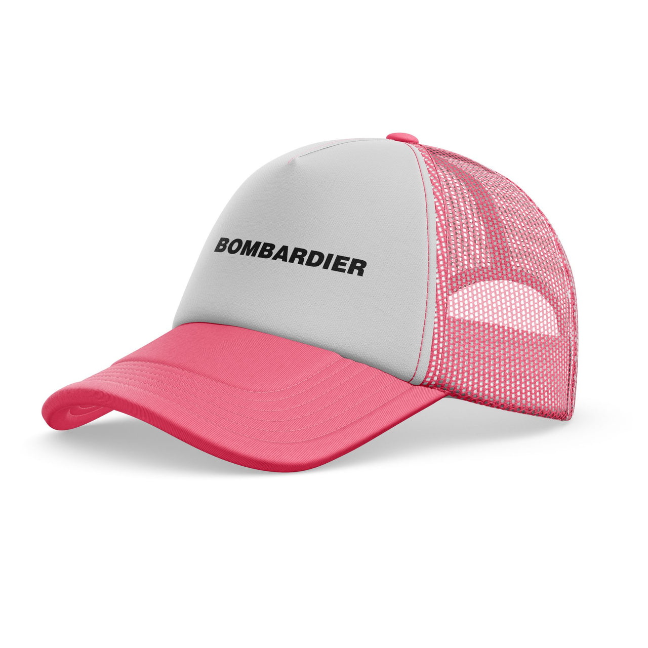 Bombardier & Text Designed Trucker Caps & Hats