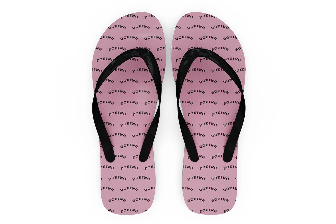 Special BOEING Text Designed Slippers (Flip Flops)