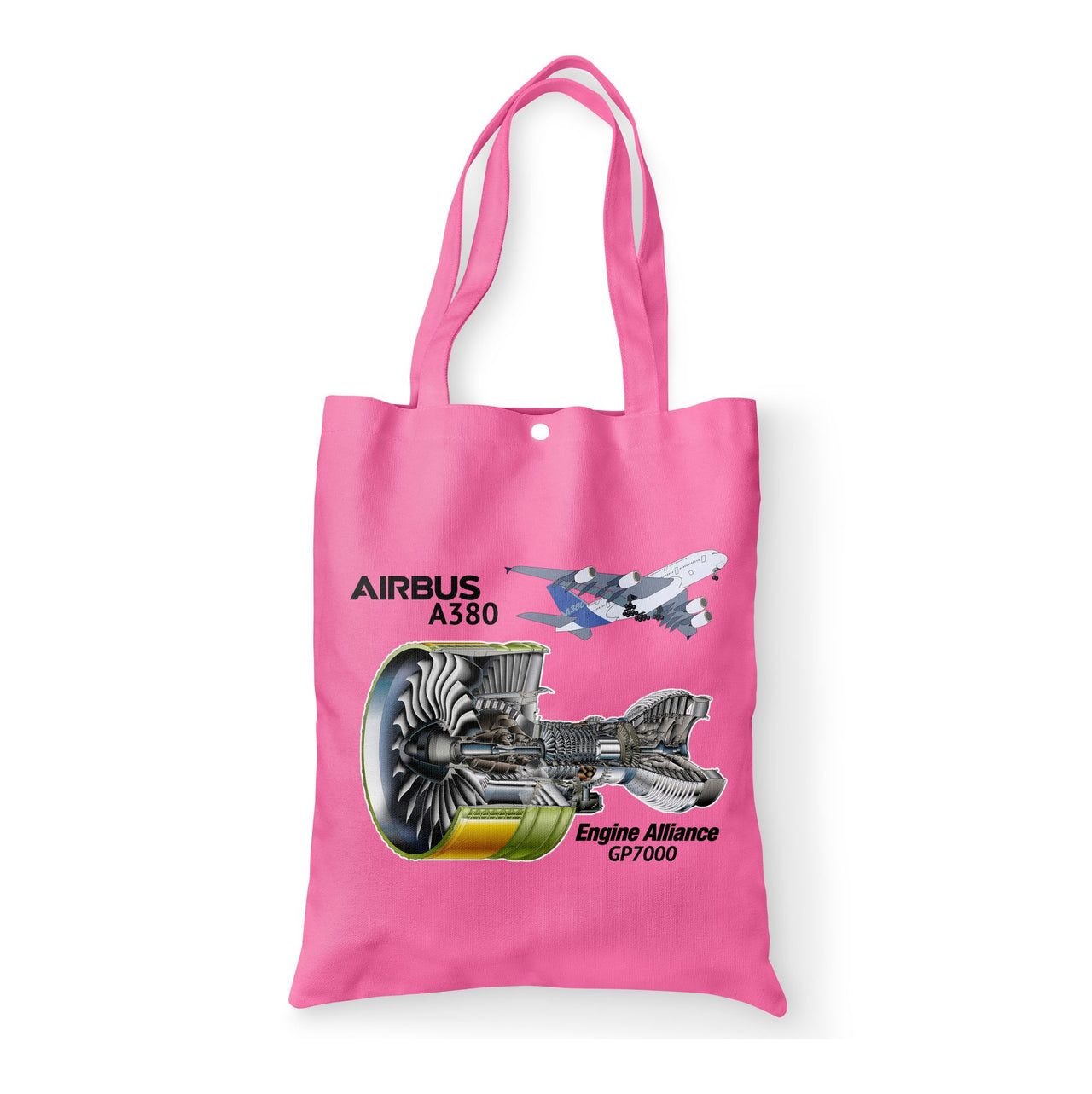 Airbus A380 & GP7000 Engine Designed Tote Bags