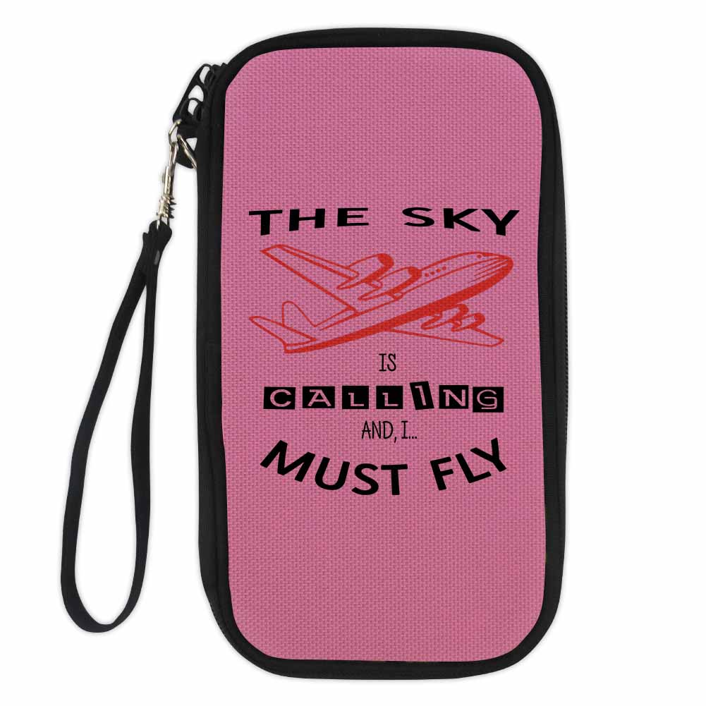 The Sky is Calling and I Must Fly Designed Travel Cases & Wallets
