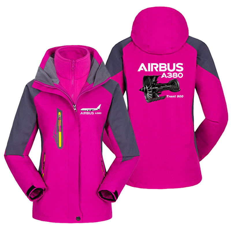 Airbus A380 & Trent 900 Engine Designed Thick "WOMEN" Skiing Jackets
