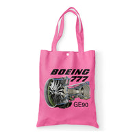 Thumbnail for Boeing 777 & GE90 Engine Designed Tote Bags