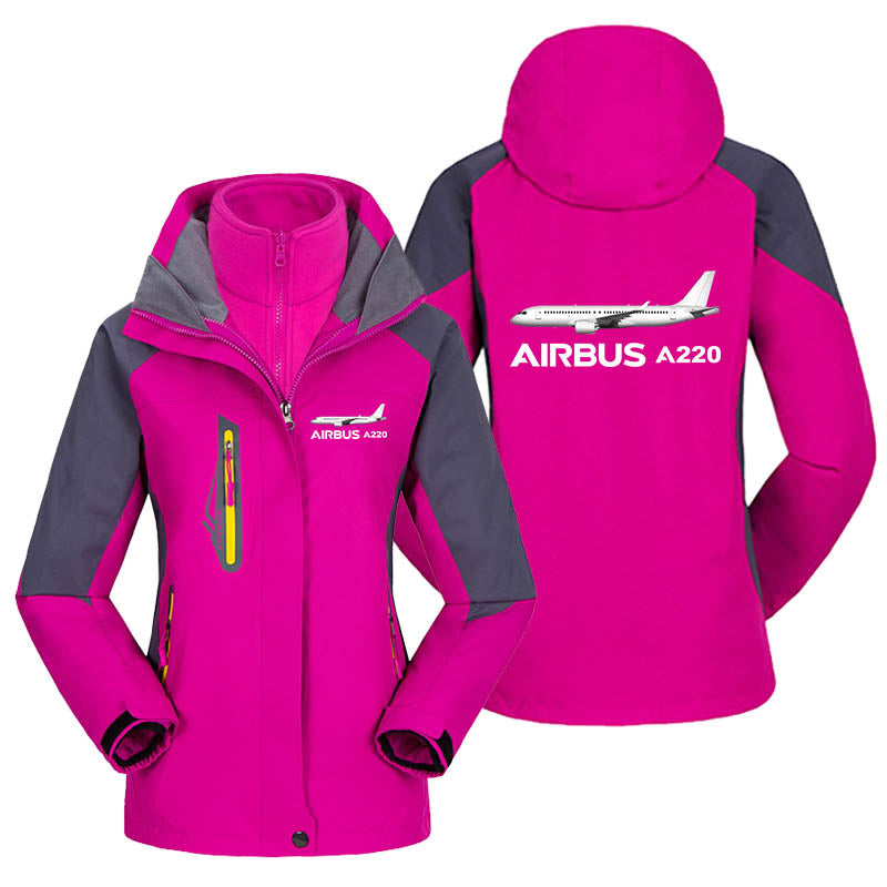The Airbus A220 Designed Thick "WOMEN" Skiing Jackets