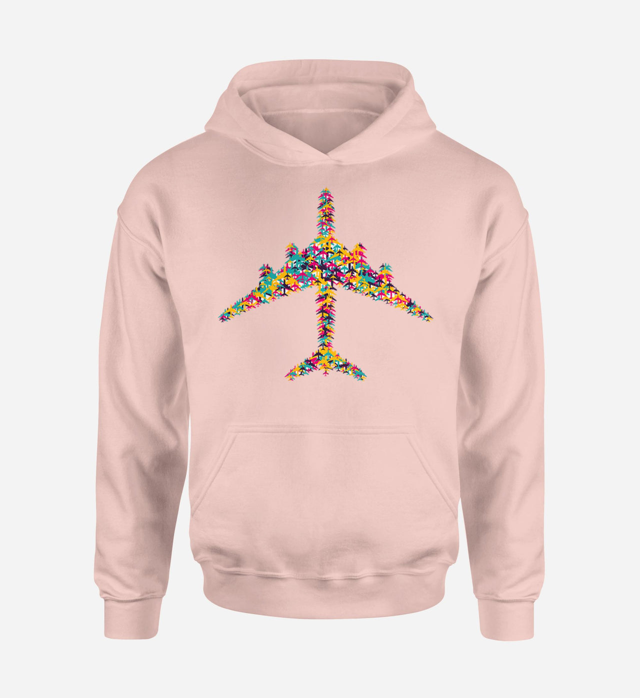 Colourful Airplane Designed Hoodies