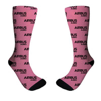 Thumbnail for Airbus A380 & Text Designed Socks