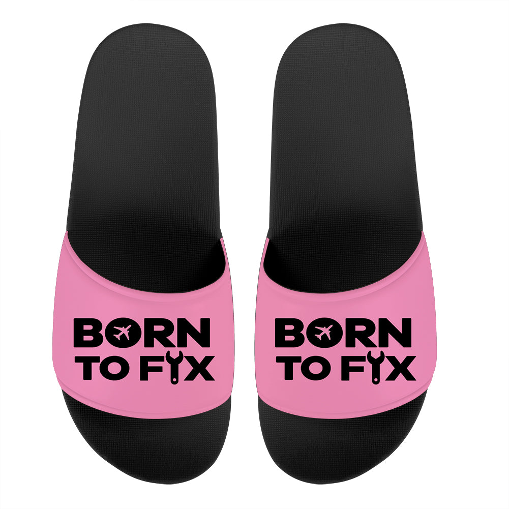 Born To Fix Airplanes Designed Sport Slippers