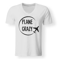 Thumbnail for Plane Crazy Designed V-Neck T-Shirts