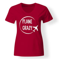 Thumbnail for Plane Crazy Designed V-Neck T-Shirts