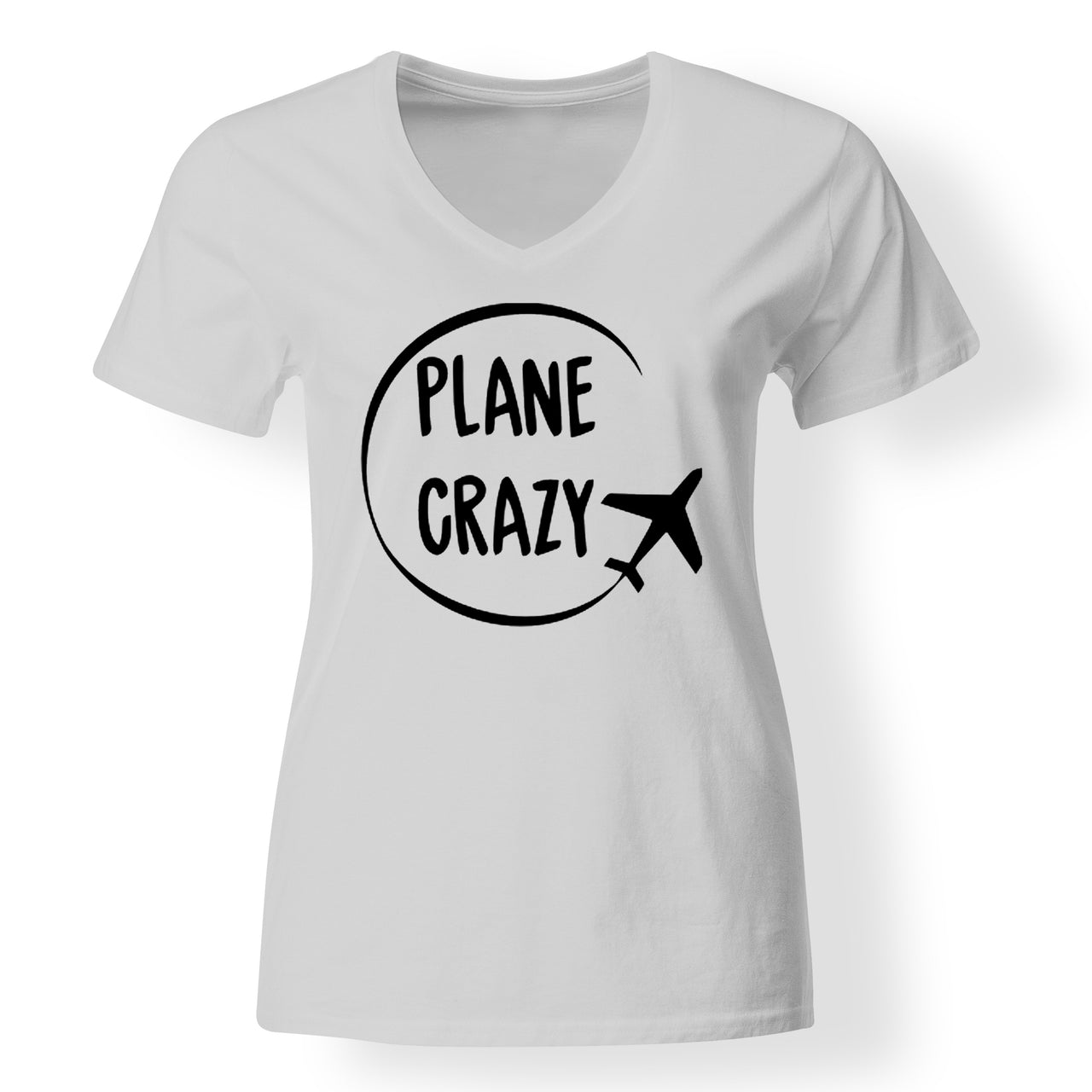 Plane Crazy Designed V-Neck T-Shirts