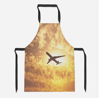 Thumbnail for Plane Passing By Designed Kitchen Aprons