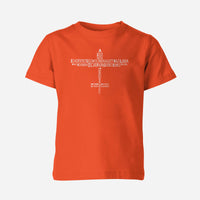 Thumbnail for Propeller Shape Aviation Alphabet Designed Children T-Shirts