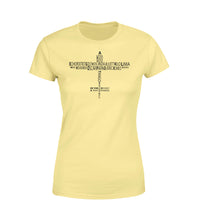 Thumbnail for Propeller Shape Aviation Alphabet Designed Women T-Shirts