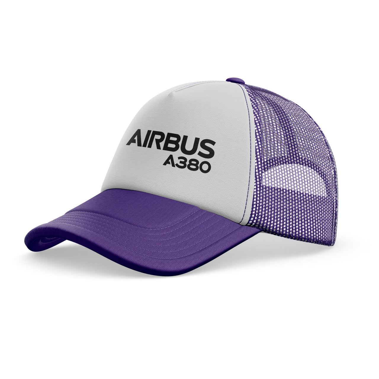 Airbus A380 & Text Designed Trucker Caps & Hats