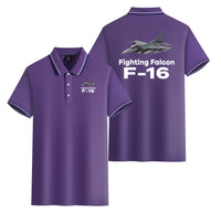Thumbnail for The Fighting Falcon F16 Designed Stylish Polo T-Shirts (Double-Side)