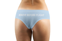 Thumbnail for REMOVE BEFORE FLIGHT (Light Blue) Designed Women Panties & Shorts