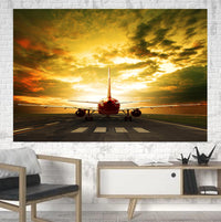 Thumbnail for Ready for Departure Passanger Jet Printed Canvas Posters (1 Piece)