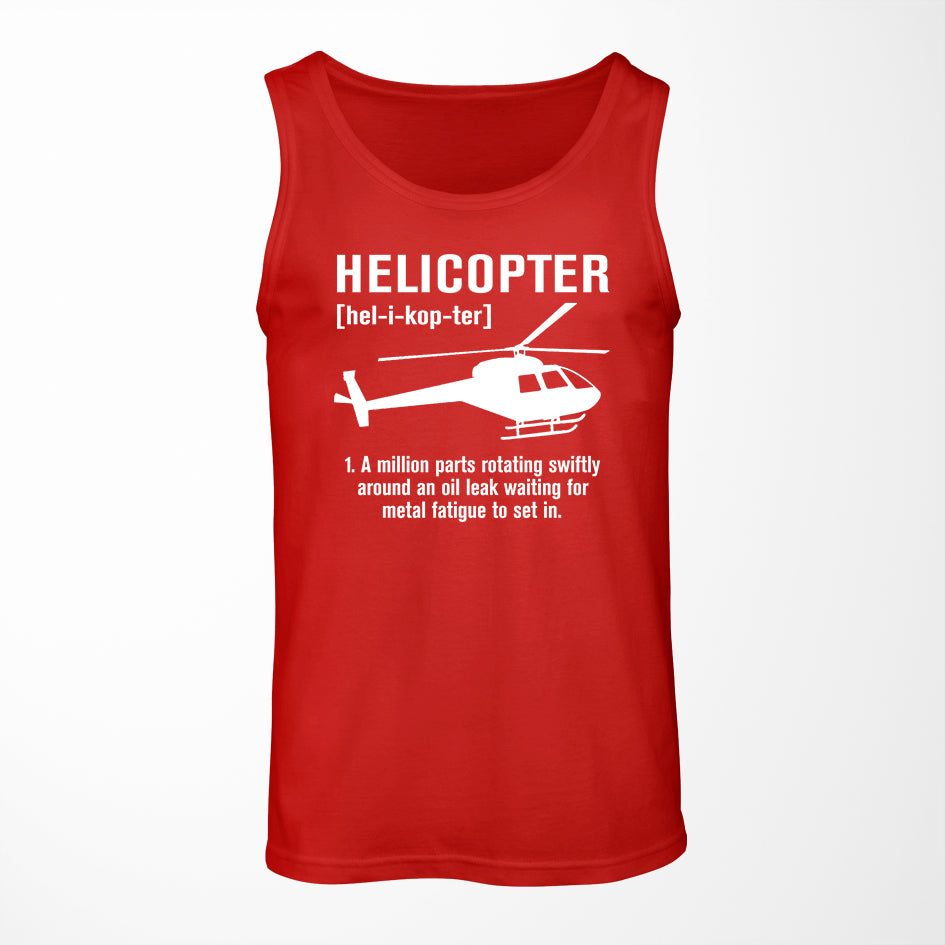 Helicopter [Noun] Designed Tank Tops