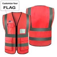 Thumbnail for Custom Flag Designed Reflective Vests
