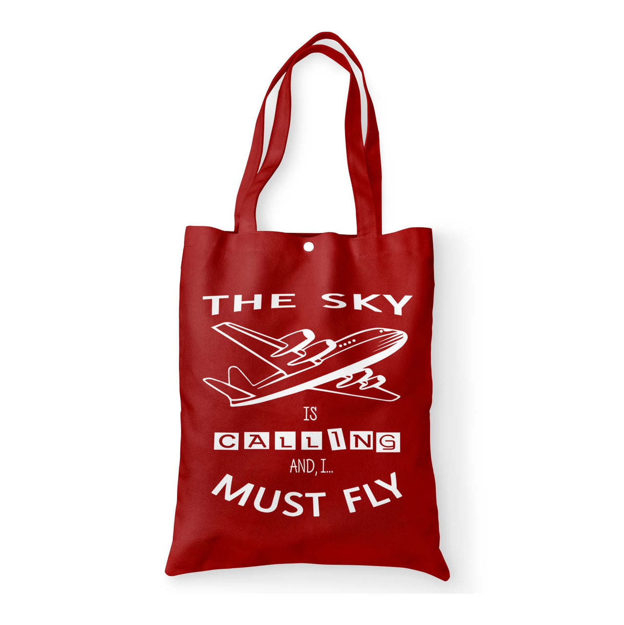 The Sky is Calling and I Must Fly Designed Tote Bags