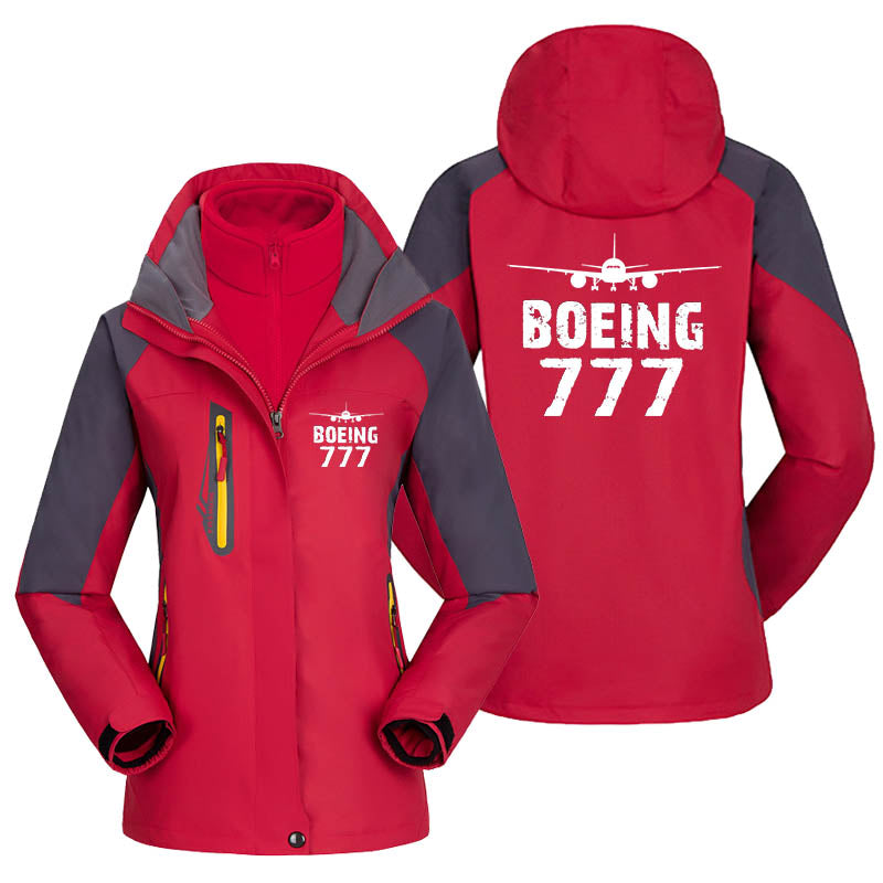 Boeing 777 & Plane Designed Thick "WOMEN" Skiing Jackets