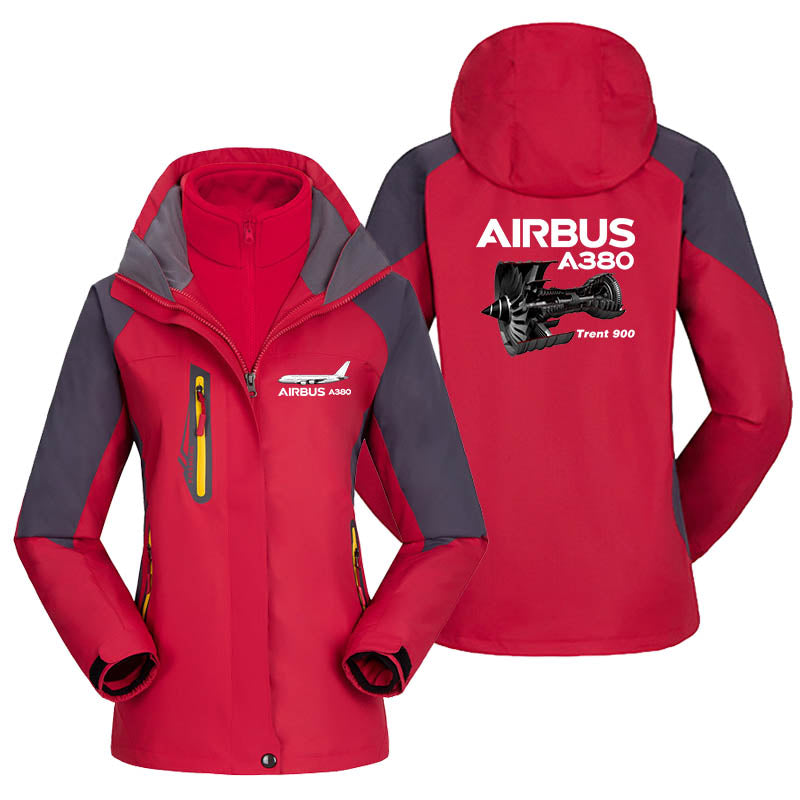 Airbus A380 & Trent 900 Engine Designed Thick "WOMEN" Skiing Jackets