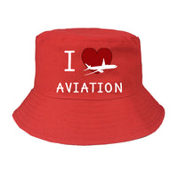 Thumbnail for I Love Aviation Designed Summer & Stylish Hats