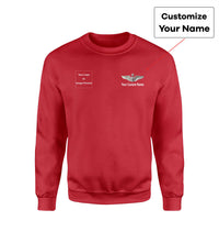 Thumbnail for Side Your Custom Logos & Name (US Air Force & Star) Designed Sweatshirts