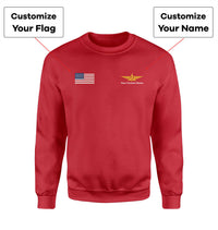 Thumbnail for Custom Flag & Name with Badge 3 Designed 3D Sweatshirts