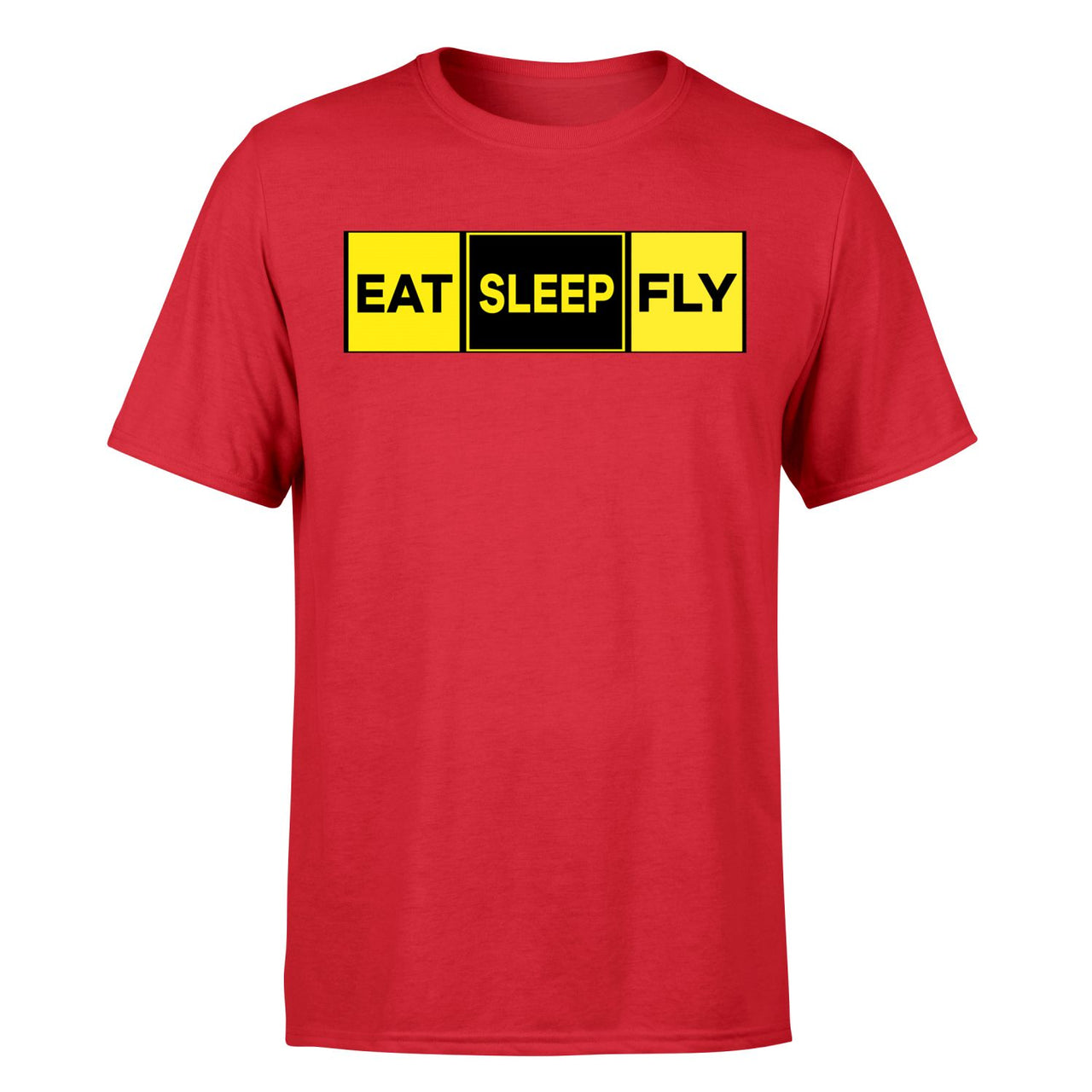 Eat Sleep Fly (Colourful) Designed T-Shirts