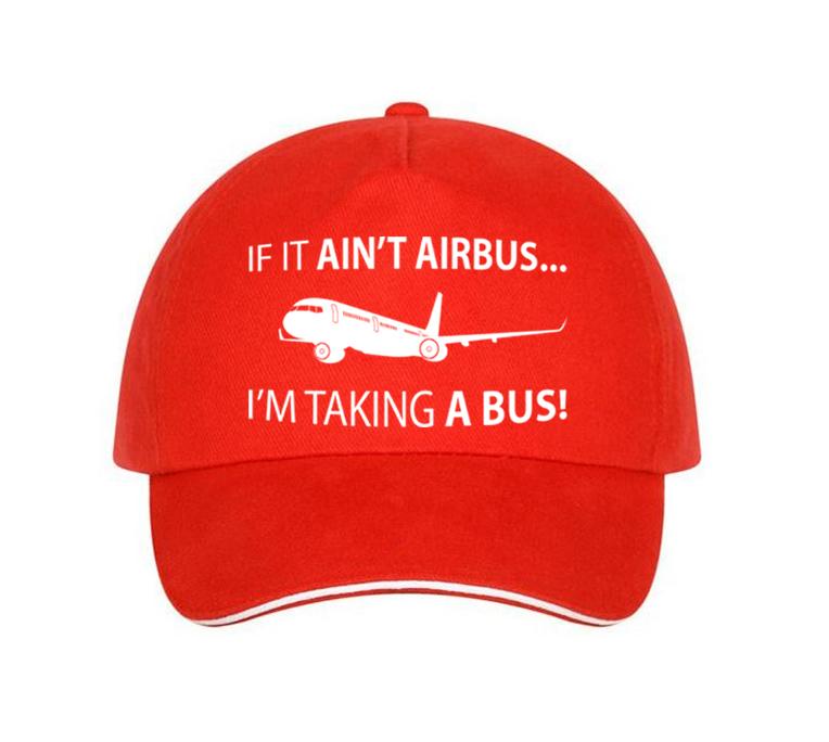 If It Ain't Airbus, I'm Taking a Bus Designed Hats Pilot Eyes Store Red 
