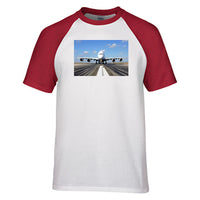 Thumbnail for Mighty Airbus A380 Designed Raglan T-Shirts