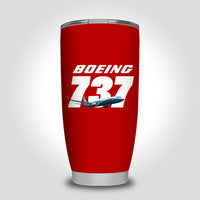 Thumbnail for Super Boeing 737+Text Designed Tumbler Travel Mugs