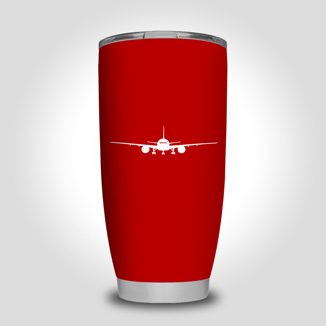 Boeing 777 Silhouette Designed Tumbler Travel Mugs