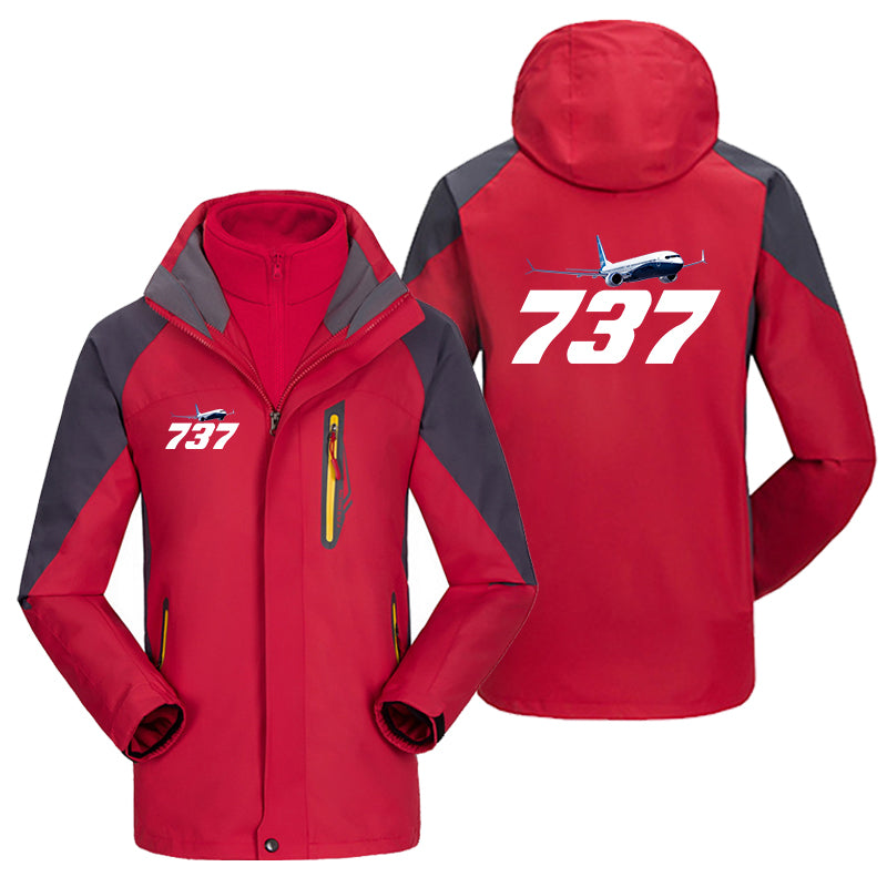 Super Boeing 737-800 Designed Thick Skiing Jackets