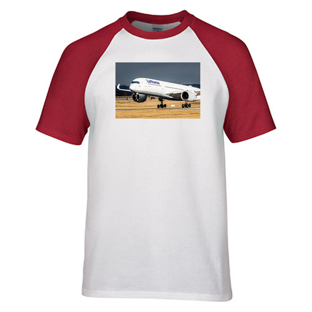Lutfhansa A350 Designed Raglan T-Shirts