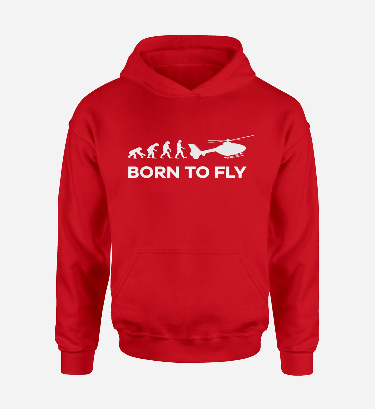 Born To Fly Helicopter Designed Hoodies