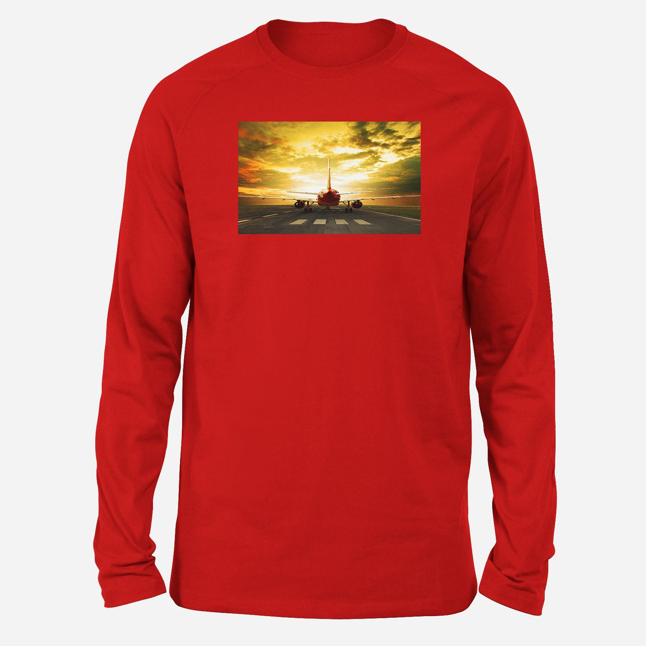 Ready for Departure Passanger Jet Designed Long-Sleeve T-Shirts