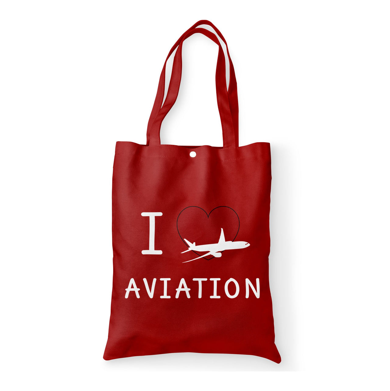 I Love Aviation Designed Tote Bags