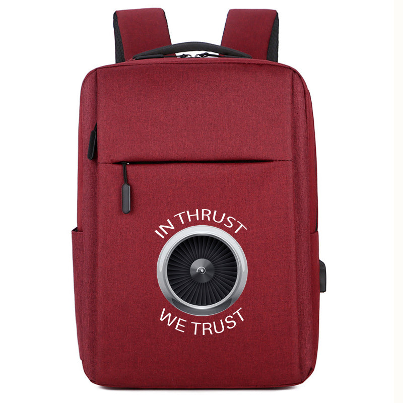 In Thrust We Trust Designed Super Travel Bags