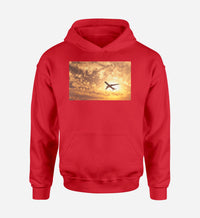 Thumbnail for Plane Passing By Designed Hoodies