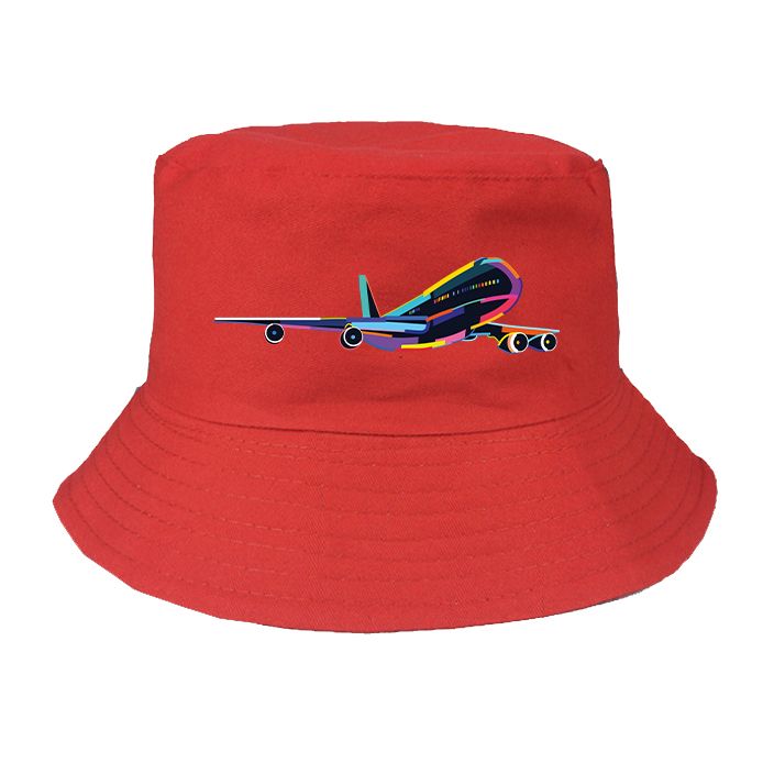 Multicolor Airplane Designed Summer & Stylish Hats