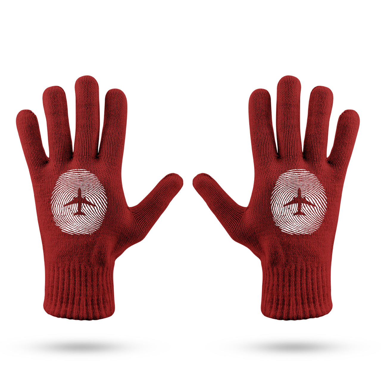 Aviation Finger Print Designed Gloves