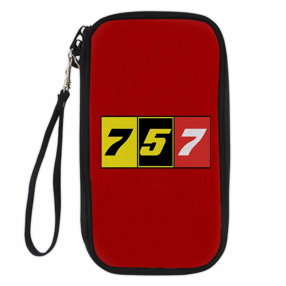 Flat Colourful 757 Designed Travel Cases & Wallets