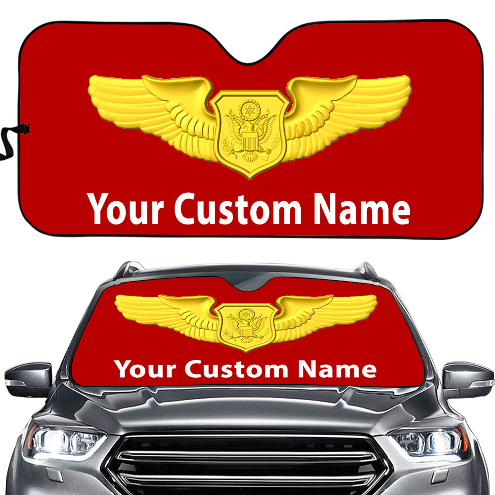Custom Name (Special US Air Force) Designed Car Sun Shade