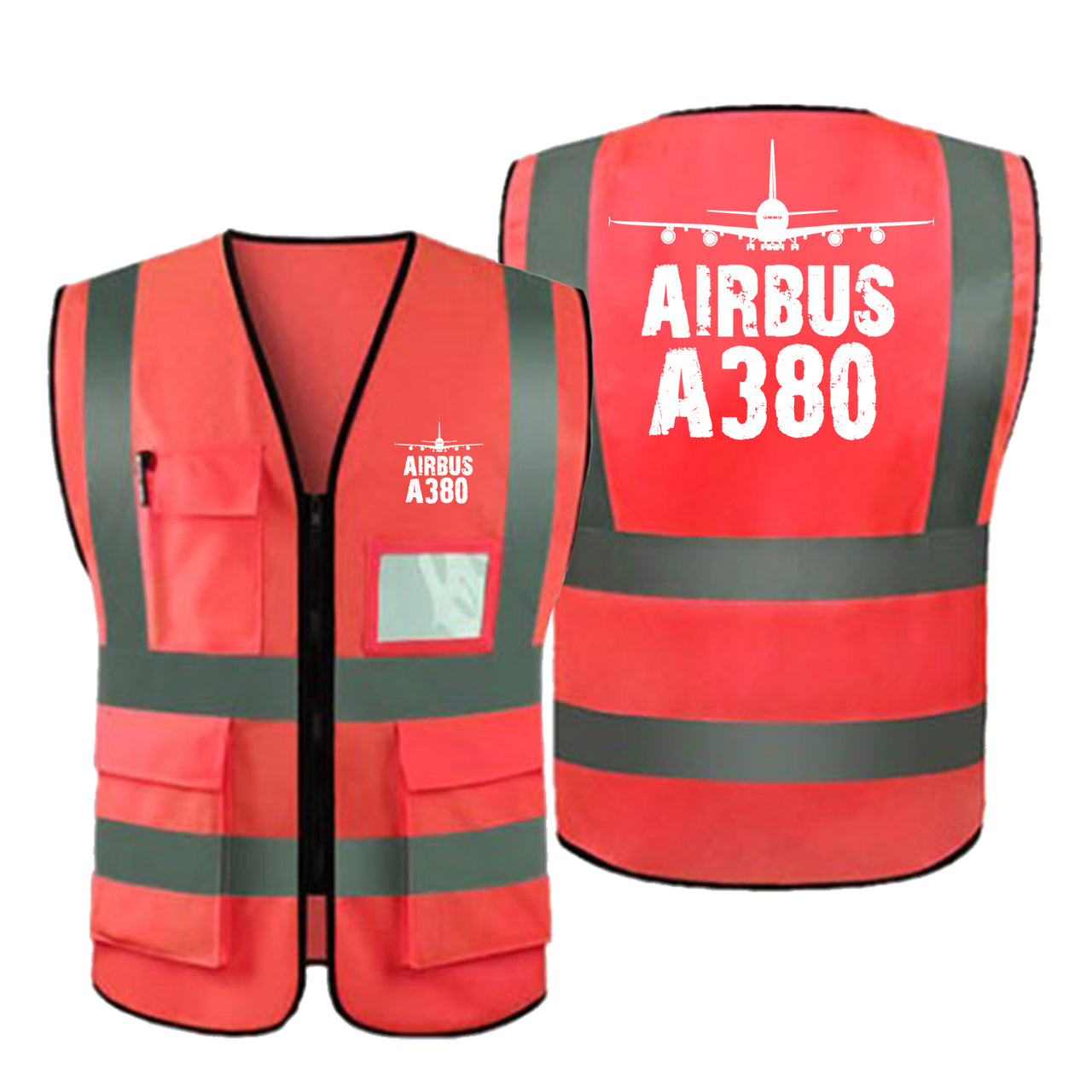 Airbus A380 & Plane Designed Reflective Vests
