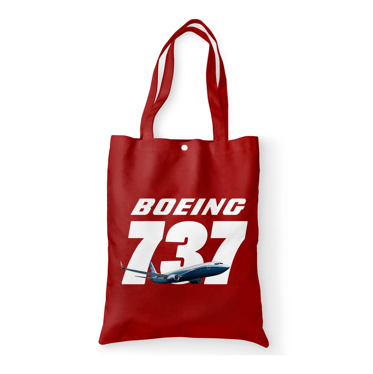 Super Boeing 737+Text Designed Tote Bags